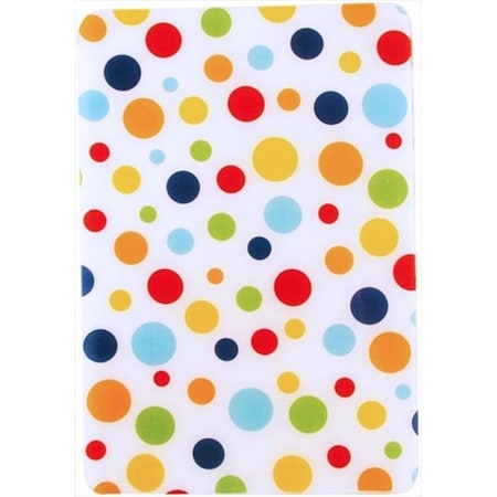 Andreas TRC-63 White Dots Rectangular Casserole Silicone Trivet - Pack Of 3